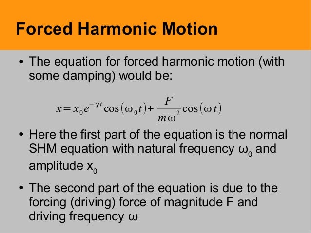 4.2 damped harmonic motion