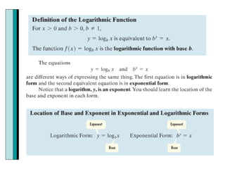 4 2 Logarithmic Functions | PPT