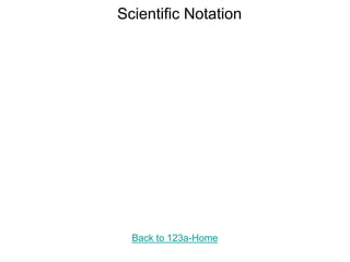 Scientific Notation
Back to 123a-Home
 