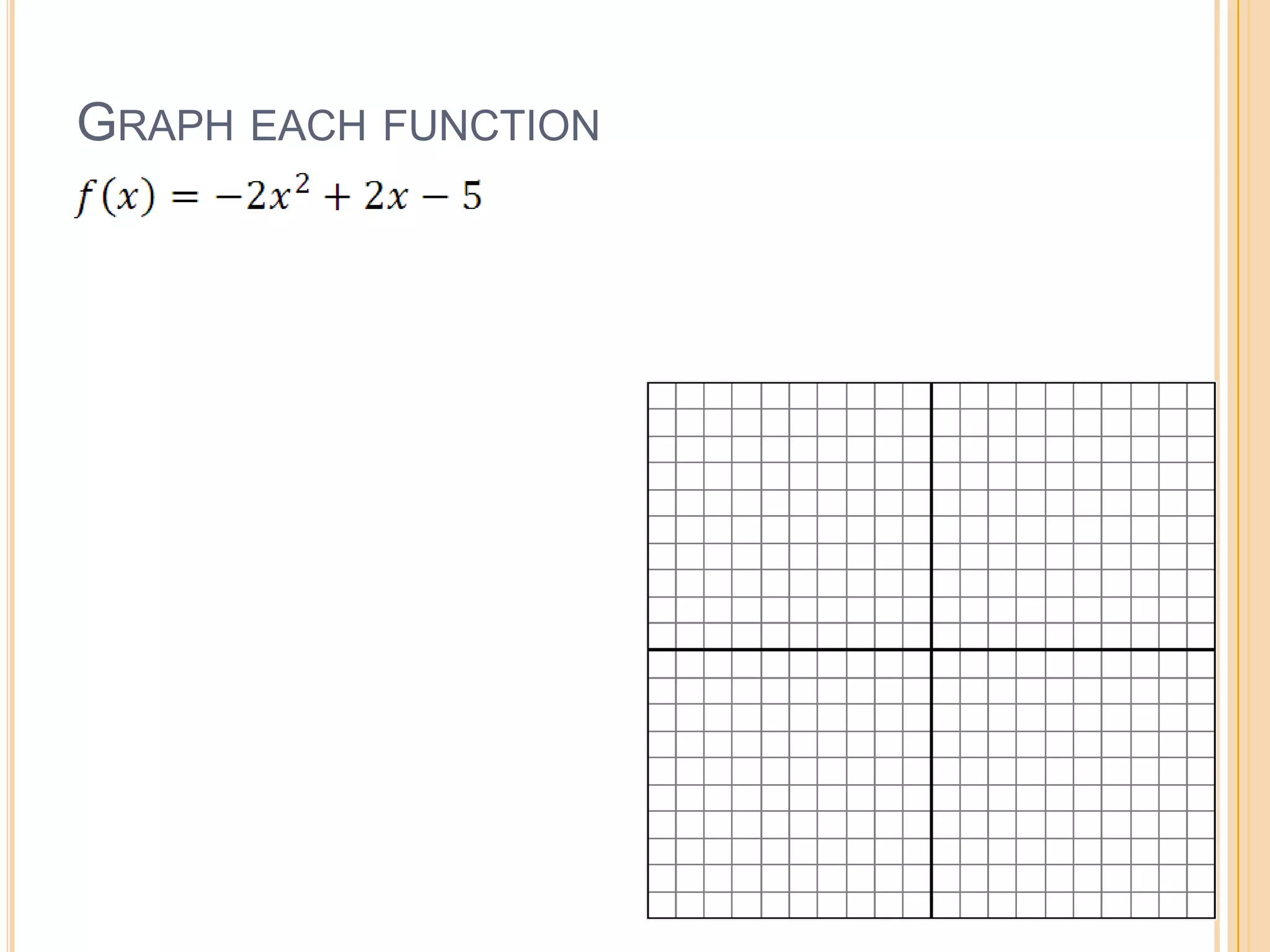 GRAPH EACH FUNCTION