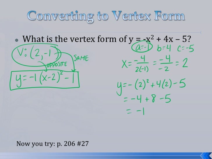 4 2 lesson - Graphing in Standard Form