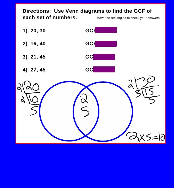 Gcf Of 16 And 20 Greatest Common Factor