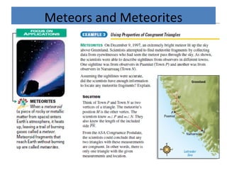 Meteors and Meteorites