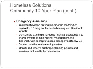 4.4 Creating a Homelessness Prevention System (Homeless Solutions ...