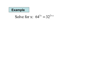 4 4 Exponential And Logarithmic Equations | PPT
