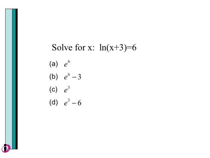 4 4 Exponential And Logarithmic Equations