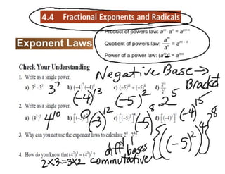 4.4 fractional Exponents notes