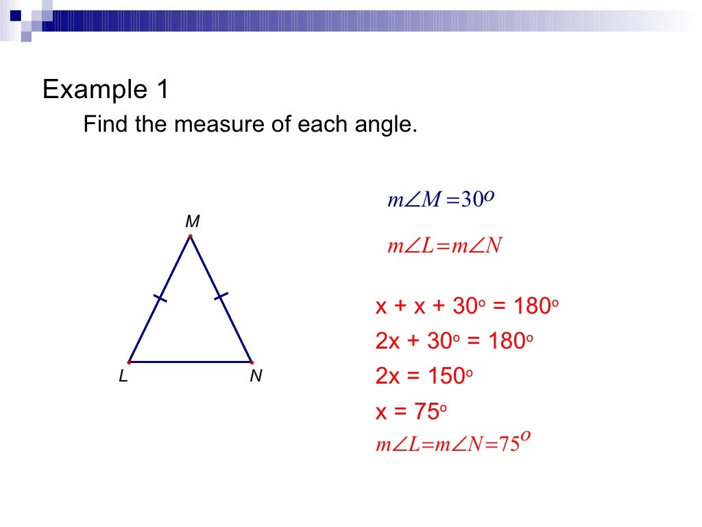 Isosceles Triangle Theorem Worksheet