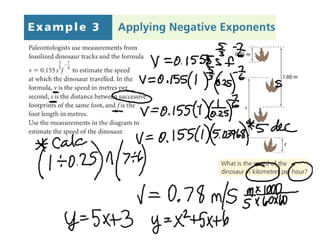 4.5 Negative Exponents notes