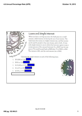 4.6 apr notes | PDF