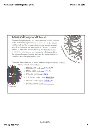 4.6 apr notes | PDF