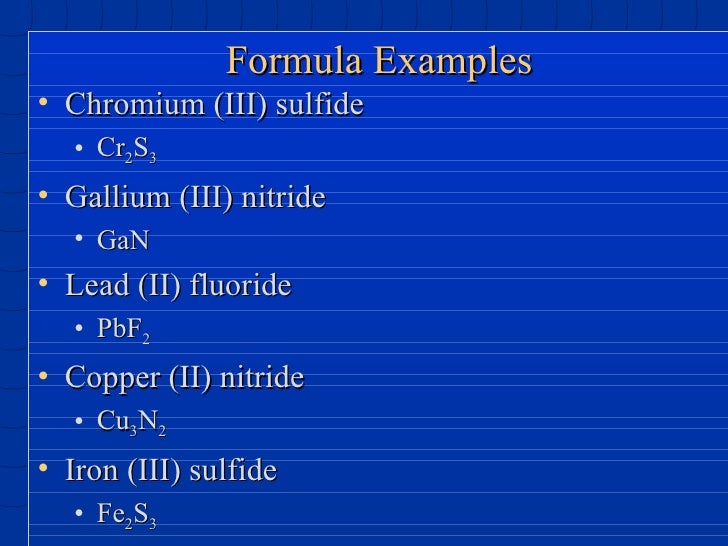 46 Naming Ionic Compounds