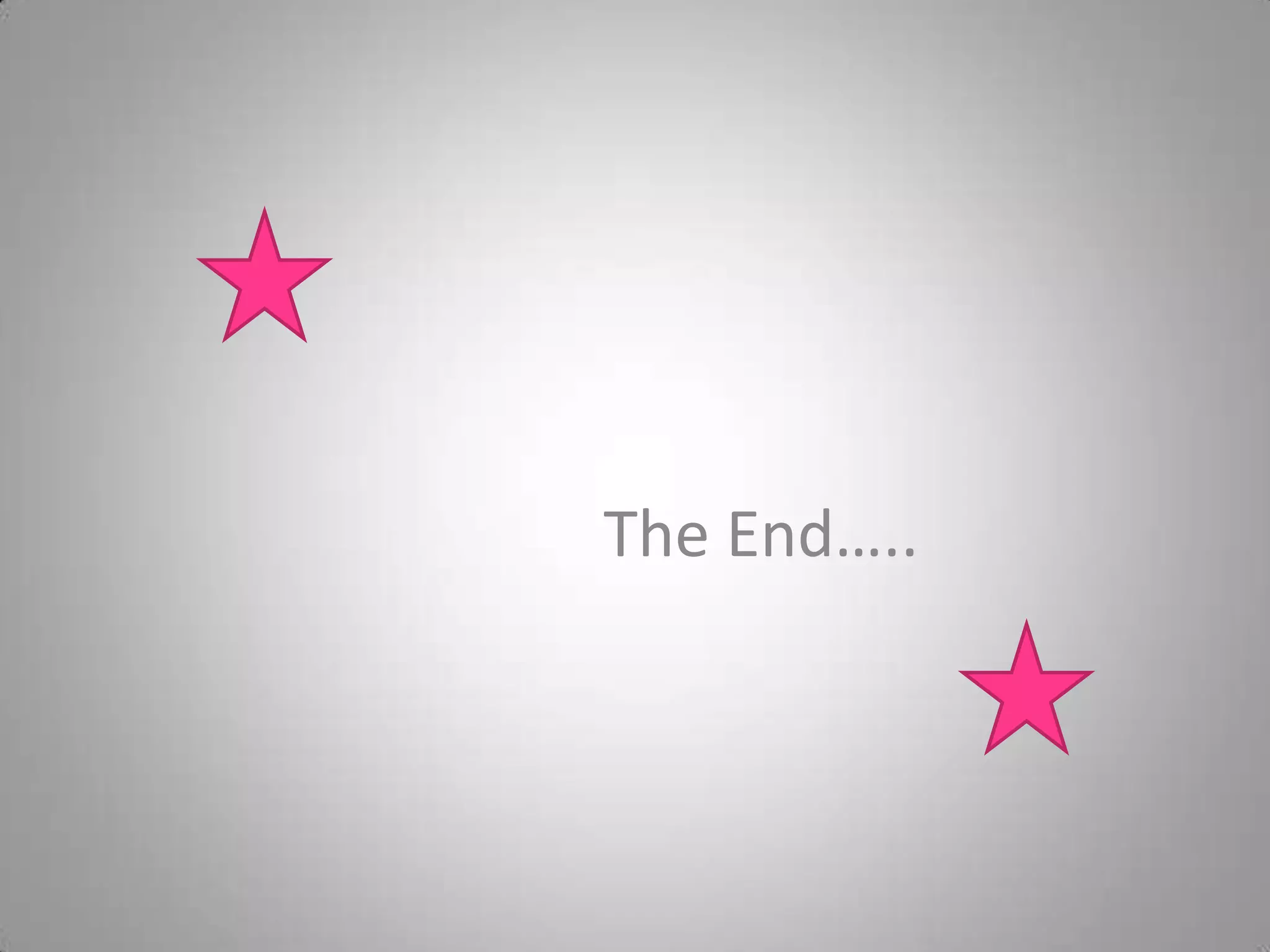 The End…..