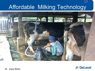 Affordable Milking Technology

Dr. Joyce Bwire

 