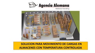 SOLUCION PARA MOVIMIENTO DE CARGAS EN
ALMACENES CON TEMPERATURA CONTROLADA
 