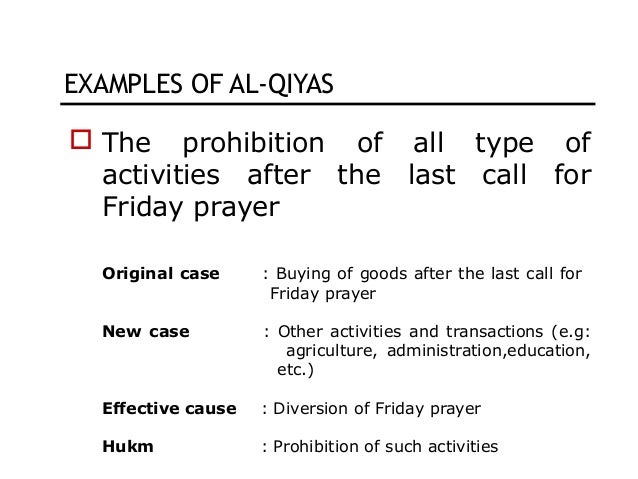 Introduction of Usul Fiqh :al-qiyas