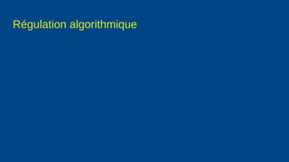 Régulation algorithmique
 