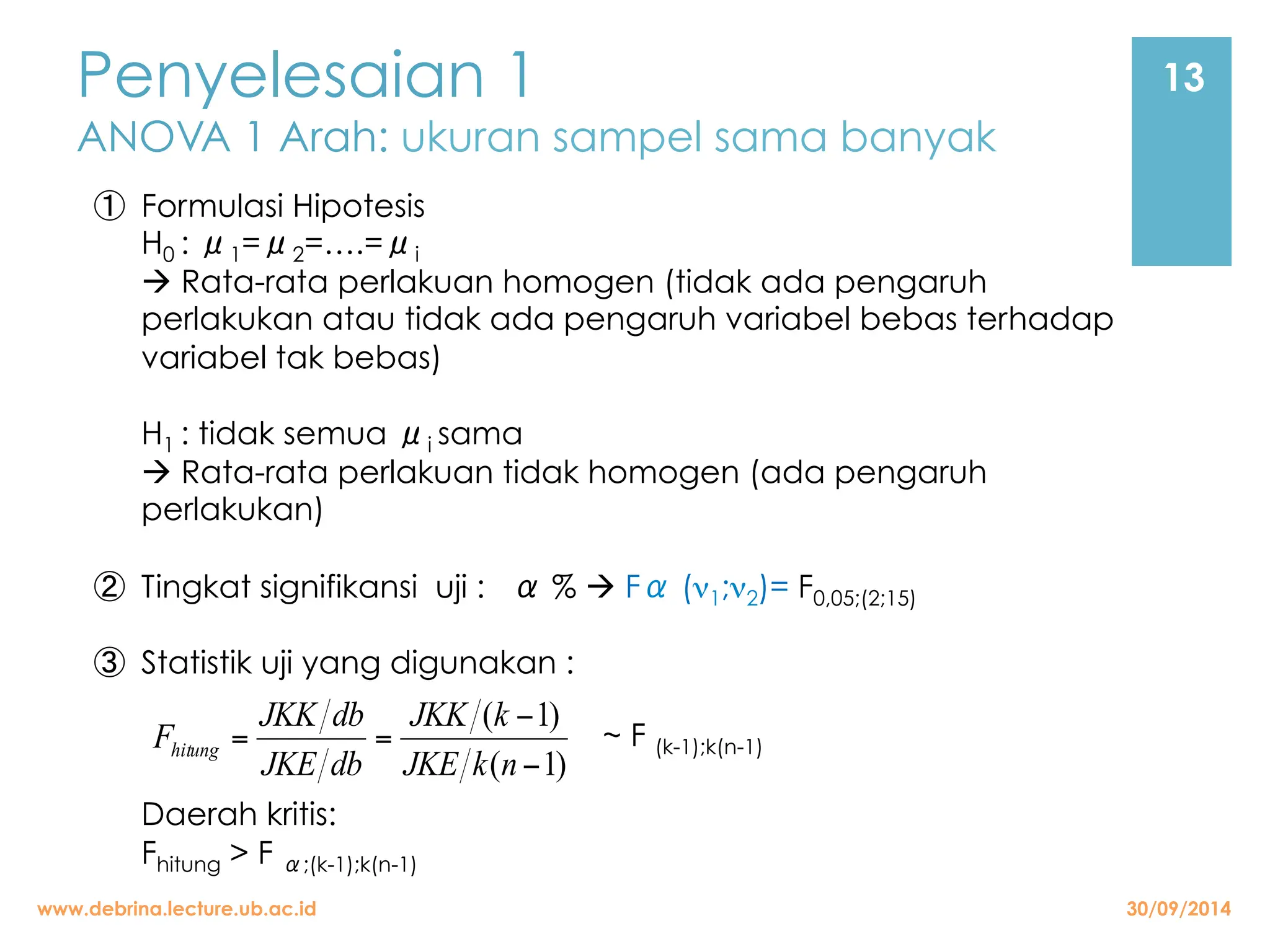 Analisis varinasi (anova) dua arah dengan interaksi | PDF