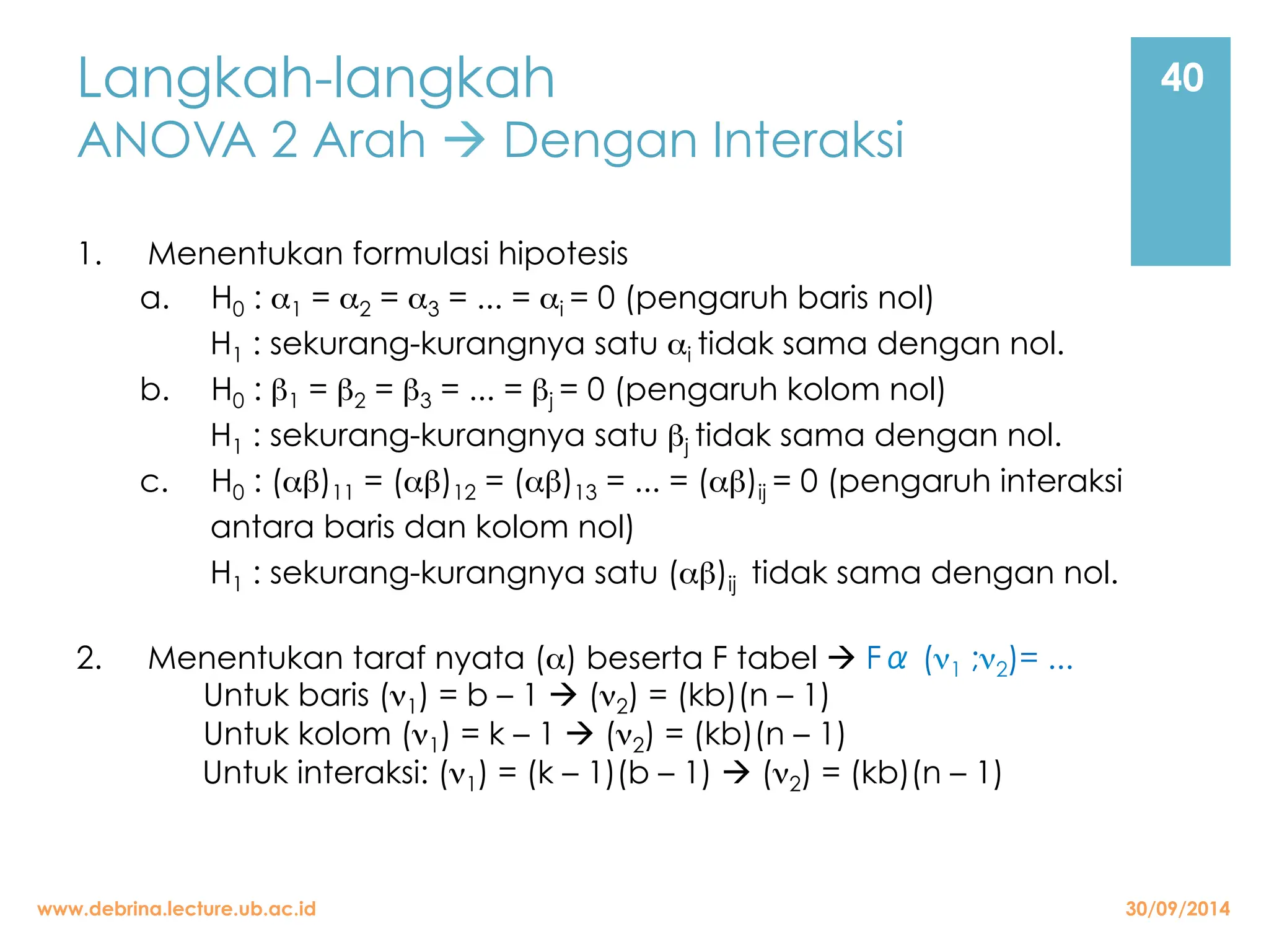 Analisis varinasi (anova) dua arah dengan interaksi | PDF