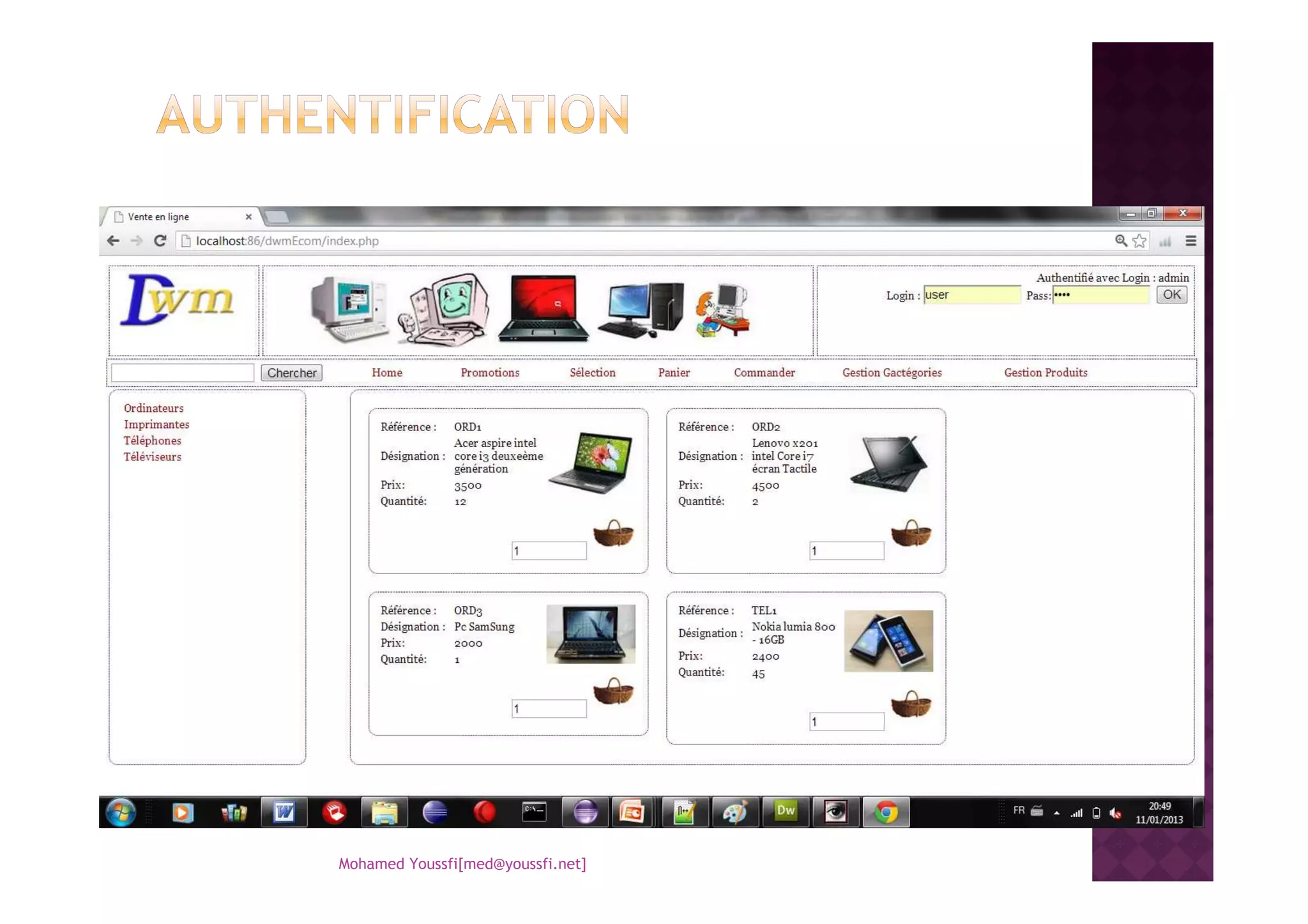 Mohamed Youssfi[med@youssfi.net]
 