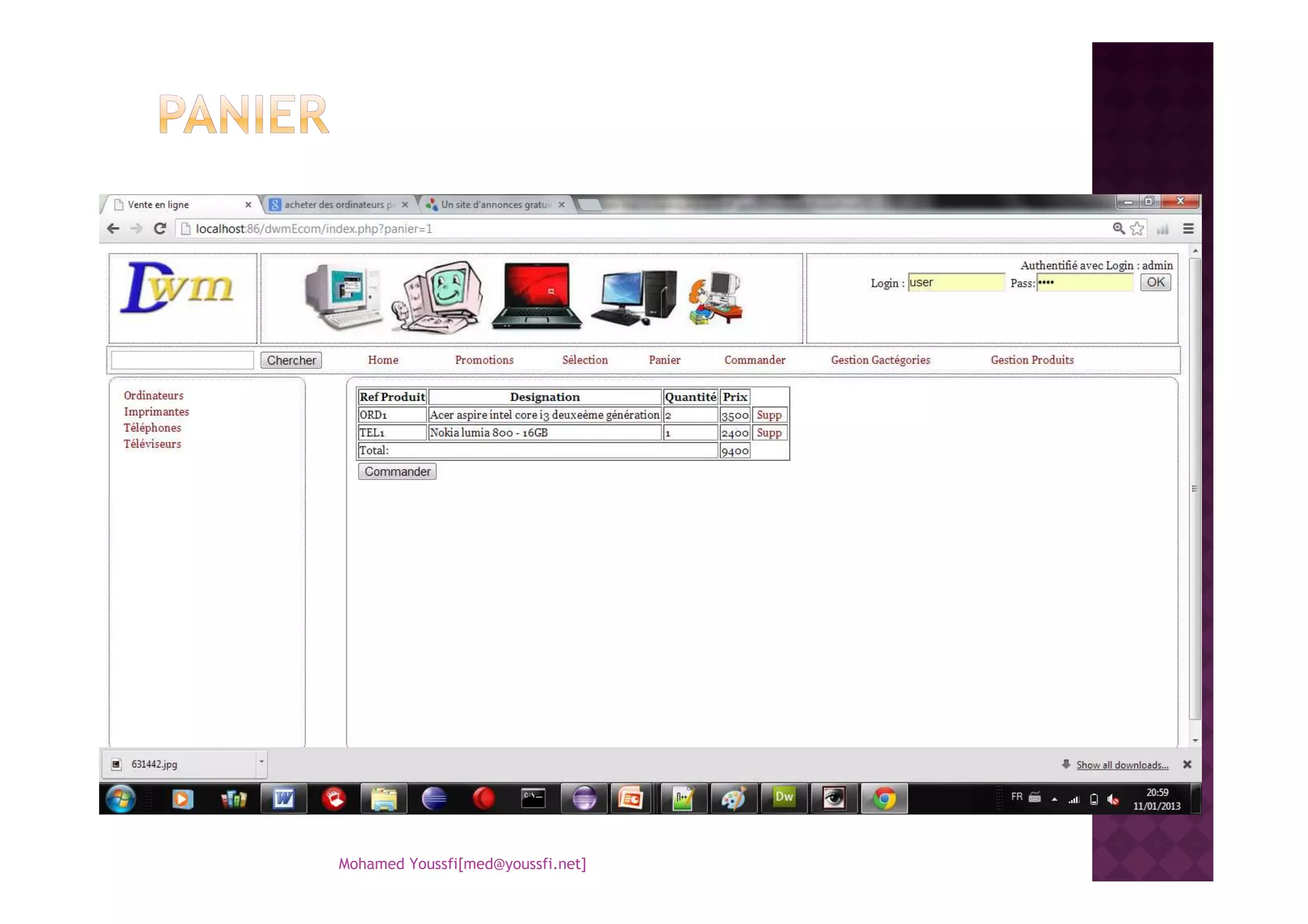 Mohamed Youssfi[med@youssfi.net]
 