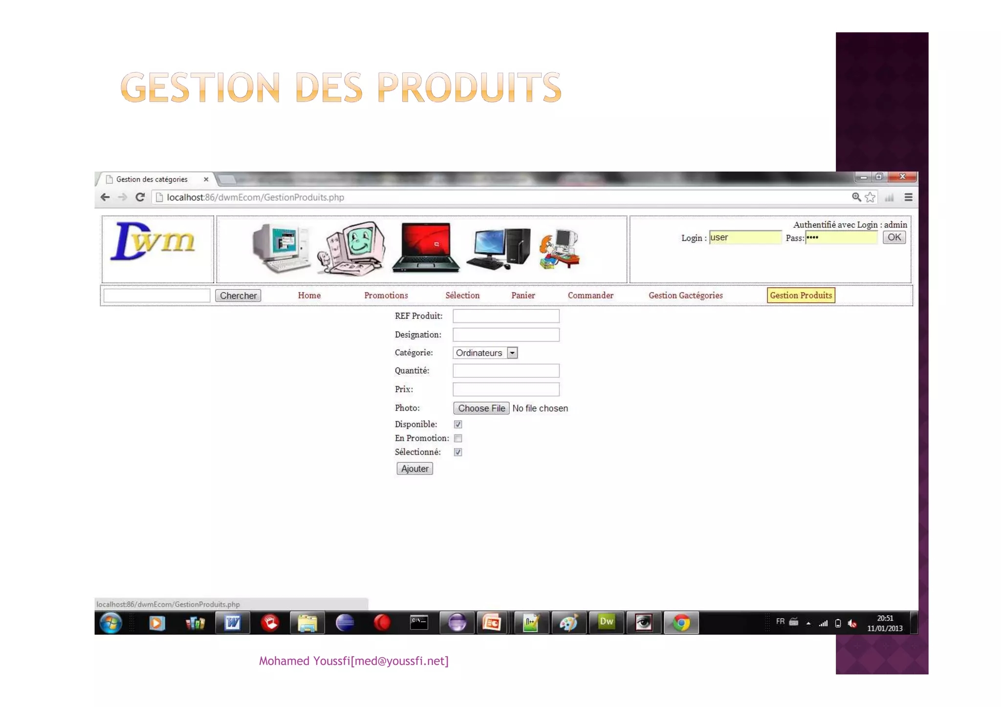 Mohamed Youssfi[med@youssfi.net]
 