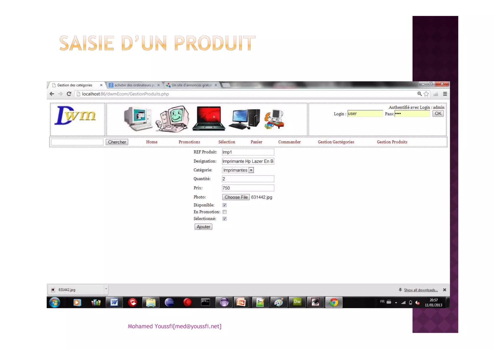 Mohamed Youssfi[med@youssfi.net]
 