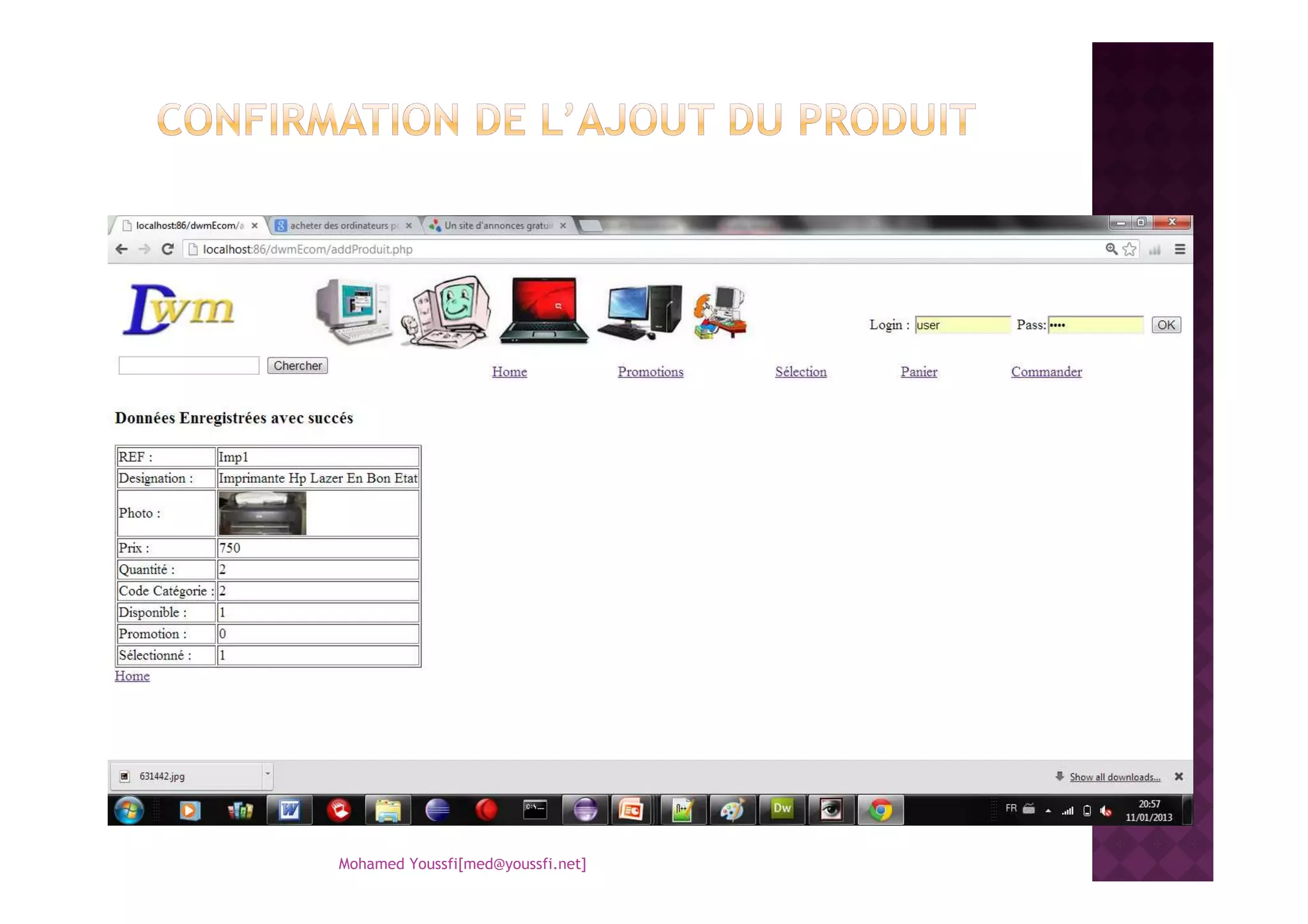 Mohamed Youssfi[med@youssfi.net]
 