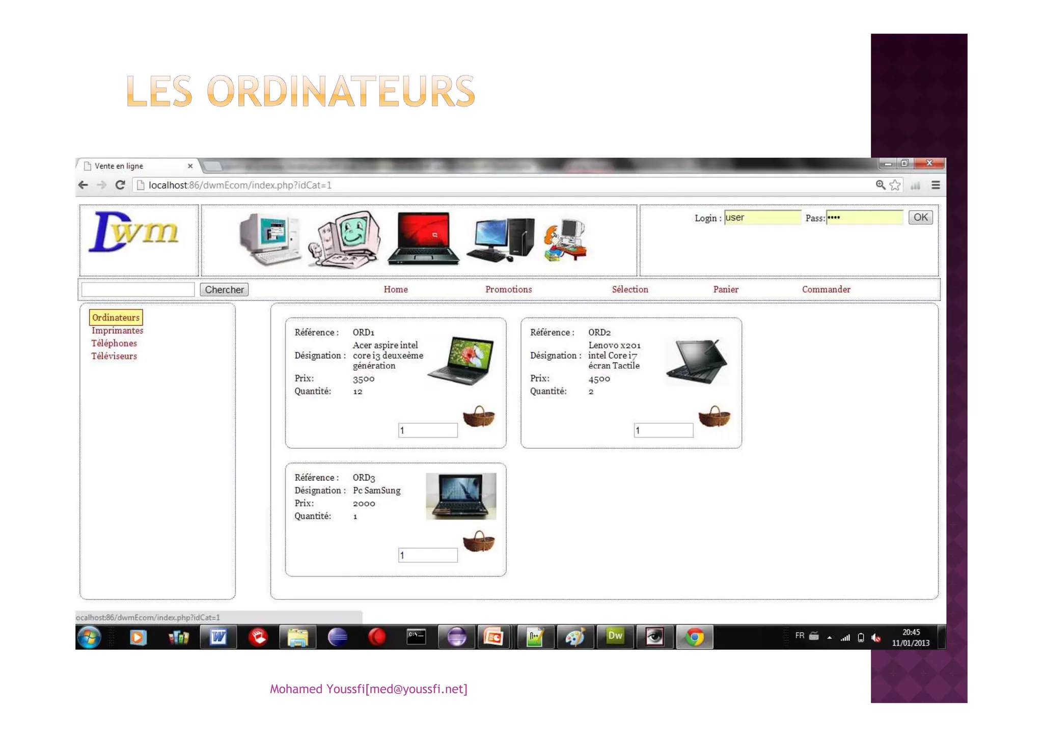 Mohamed Youssfi[med@youssfi.net]
 