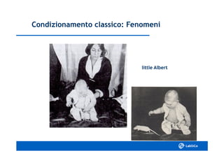 little Albertlittle Albert
Condizionamento classico: FenomeniCondizionamento classico: Fenomeni
 