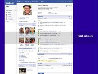 facebook.com (passou de 1M para 300M em 5 anos)