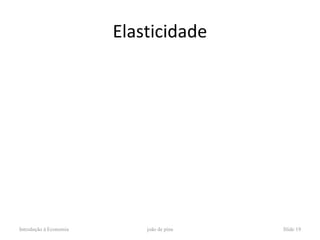 Elasticidade




Introdução à Economia       joão de pina   Slide 19
 