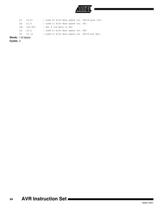 AVR or ATmega32 Addressing modes and Instruction set description .pdf