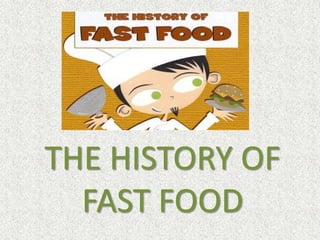 THE HISTORY OF
FAST FOOD

 