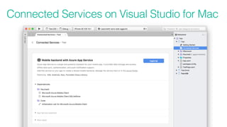 Connected Services on Visual Studio for Mac
 