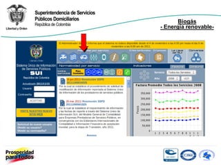 Biogás
- Energía renovable-
 