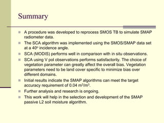 SMOS tau is higher over low vegetation areas