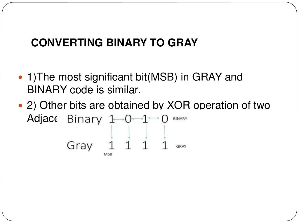 4 bit Binary to Gray converter using XOR