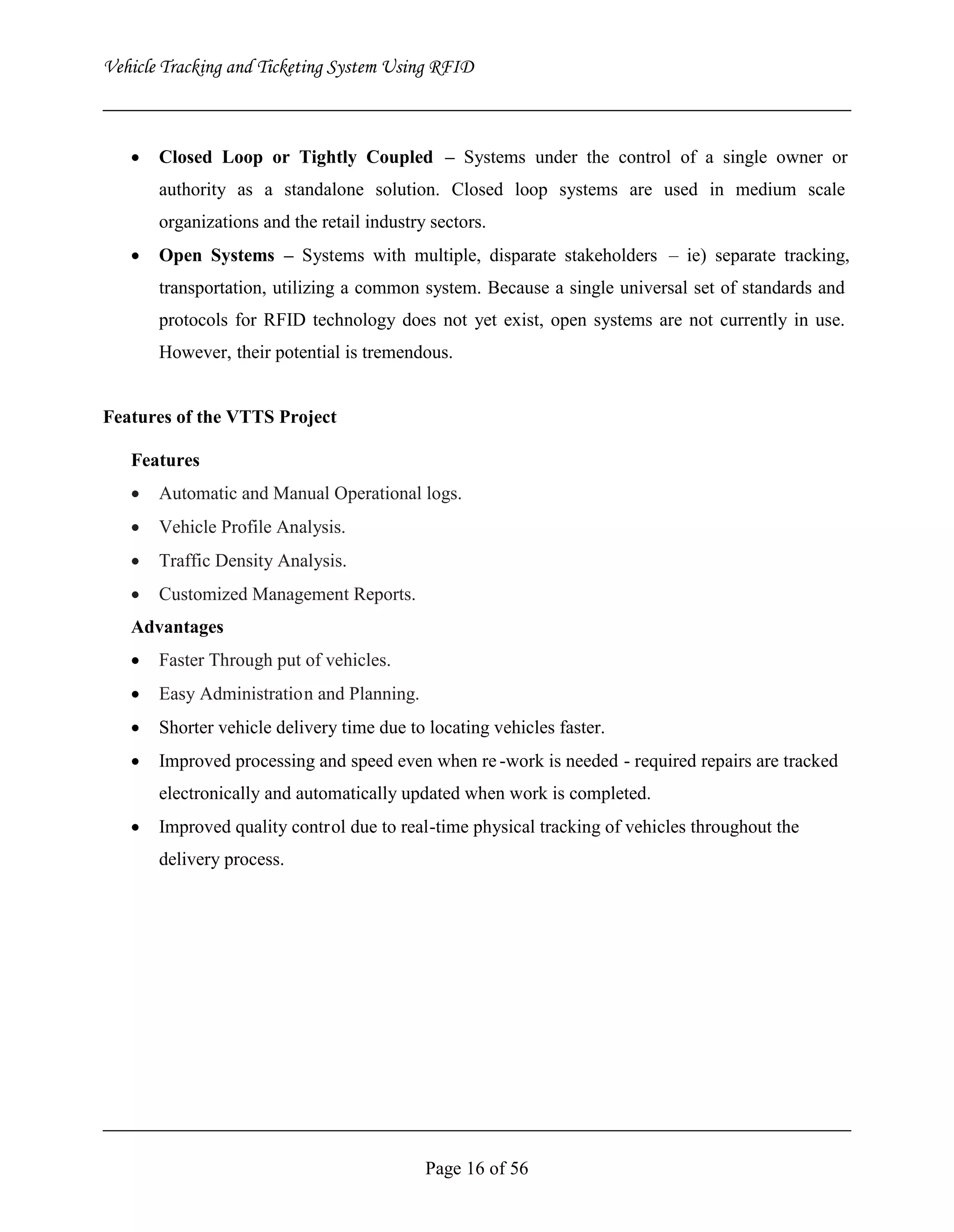 Vehicle Tracking and Ticketing System Using RFID Project (Complete Softcopy)