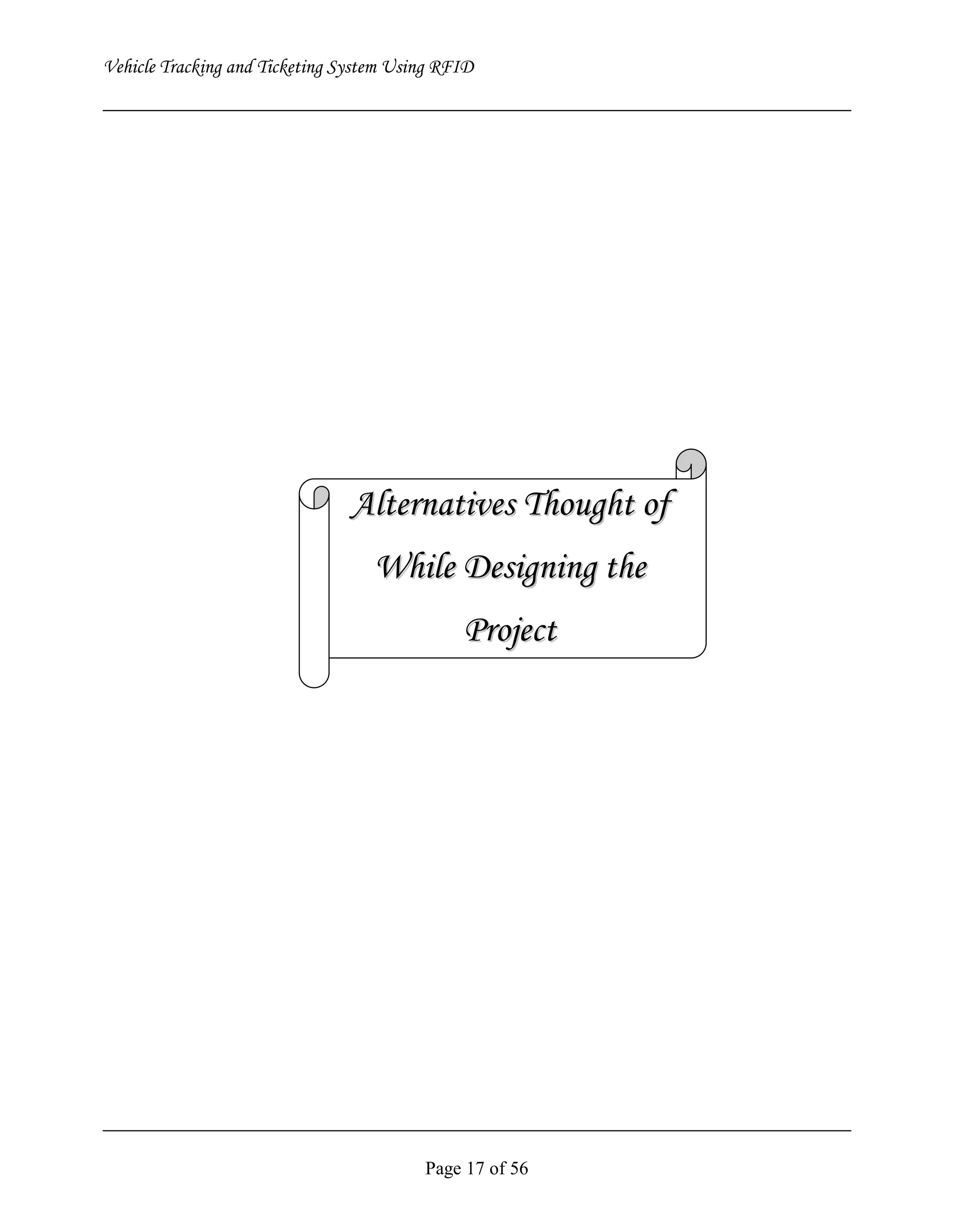 Vehicle Tracking and Ticketing System Using RFID Project (Complete Softcopy)