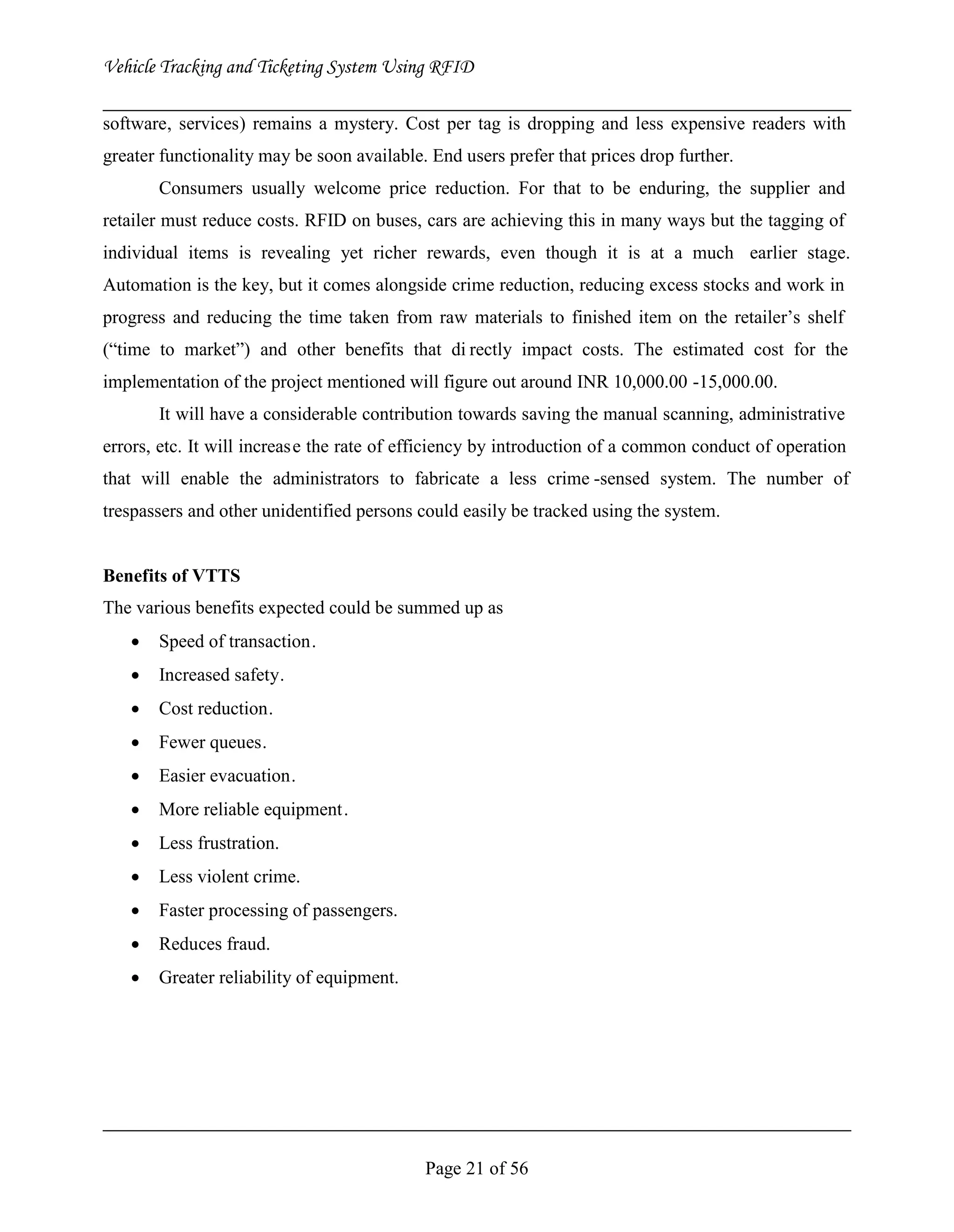 Vehicle Tracking and Ticketing System Using RFID Project (Complete Softcopy)