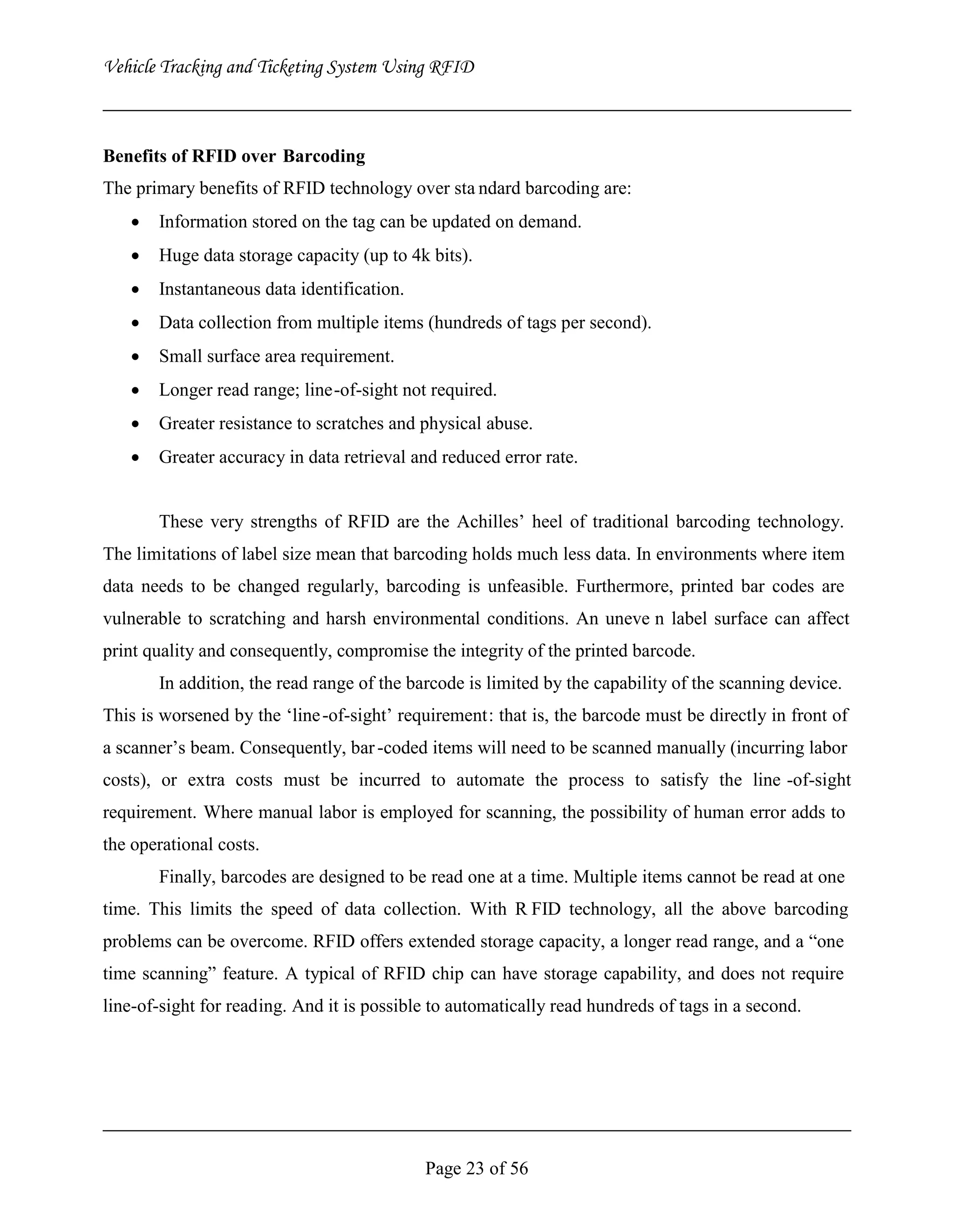 Vehicle Tracking and Ticketing System Using RFID Project (Complete Softcopy)