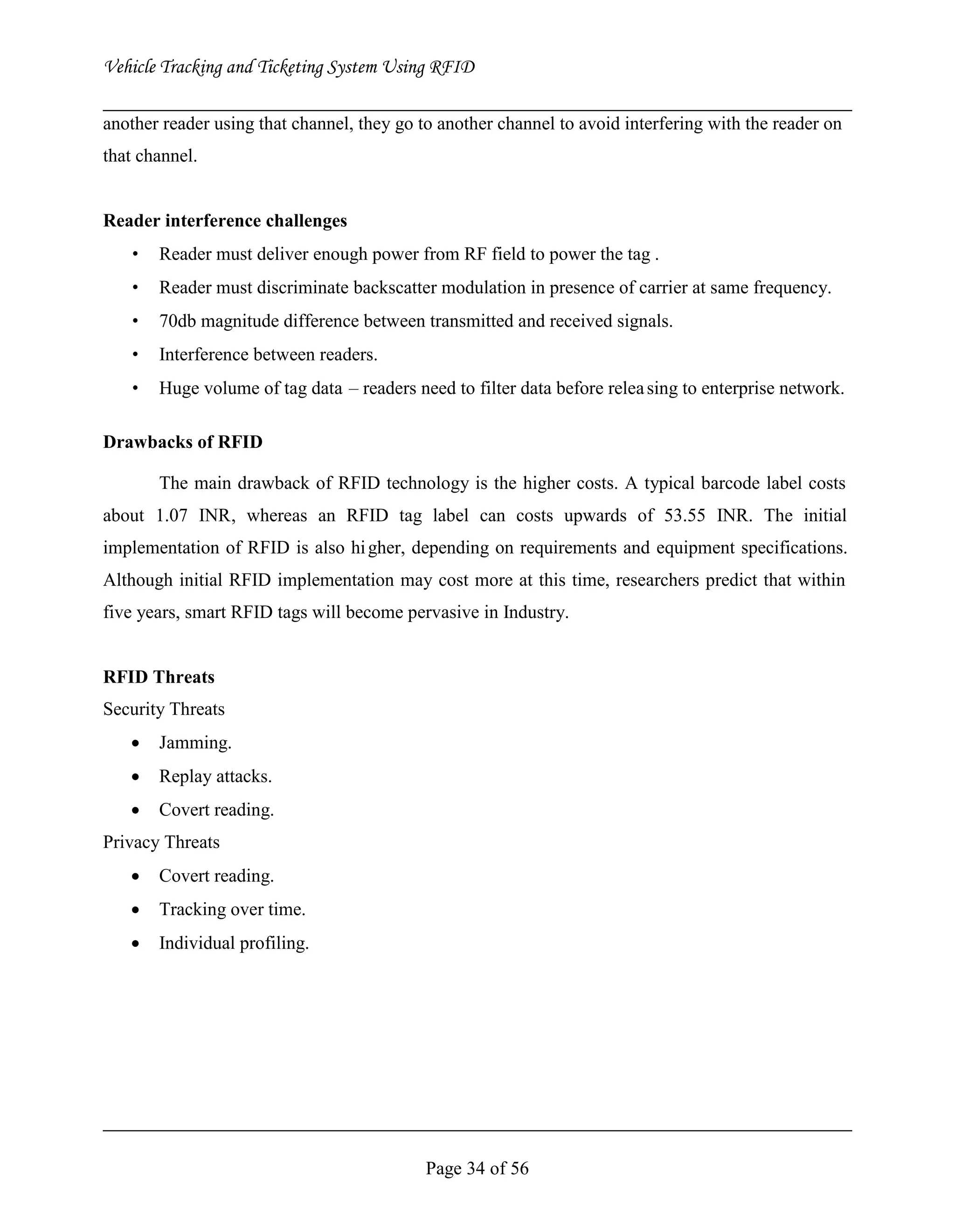 Vehicle Tracking and Ticketing System Using RFID Project (Complete Softcopy)