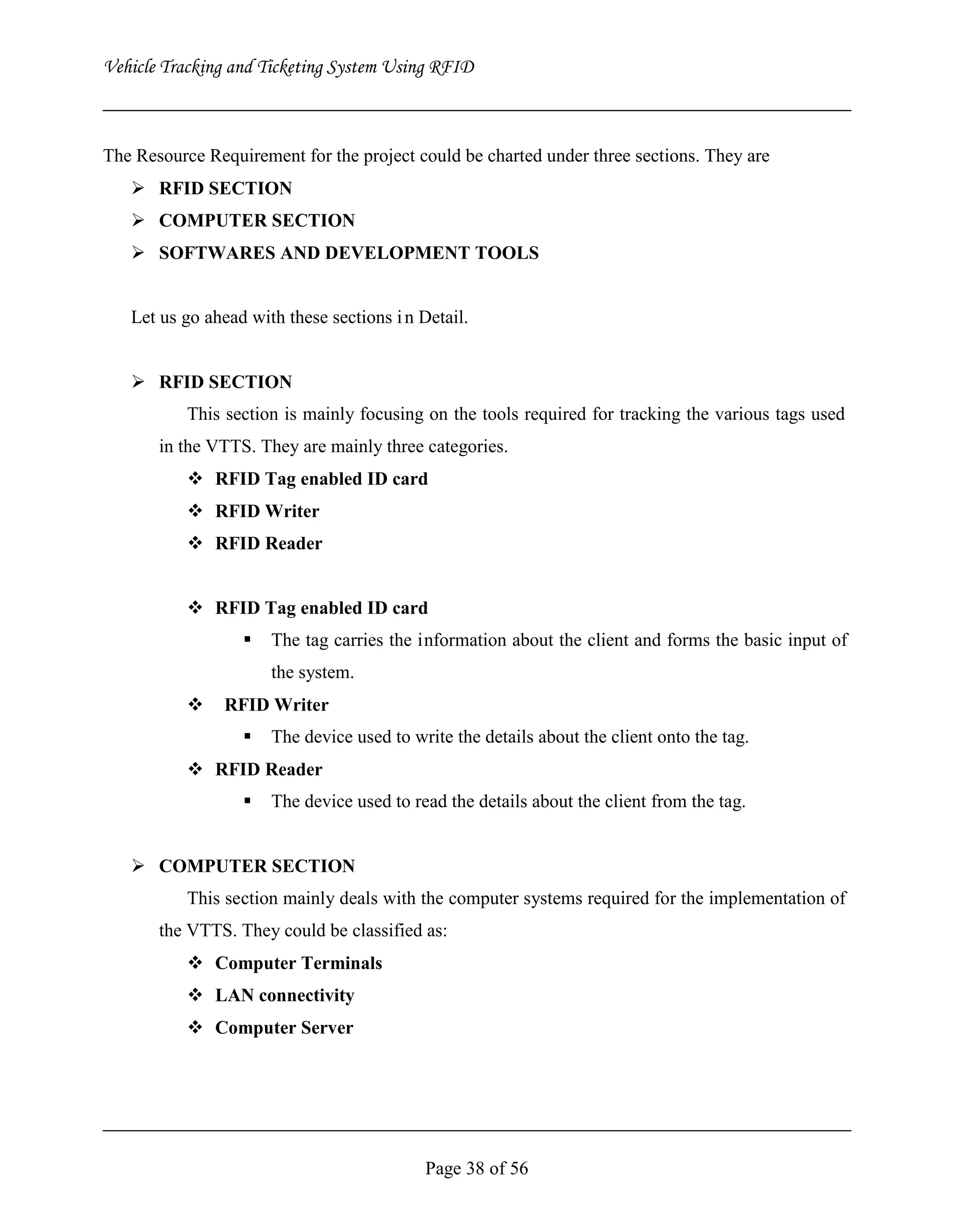 Vehicle Tracking and Ticketing System Using RFID Project (Complete Softcopy)