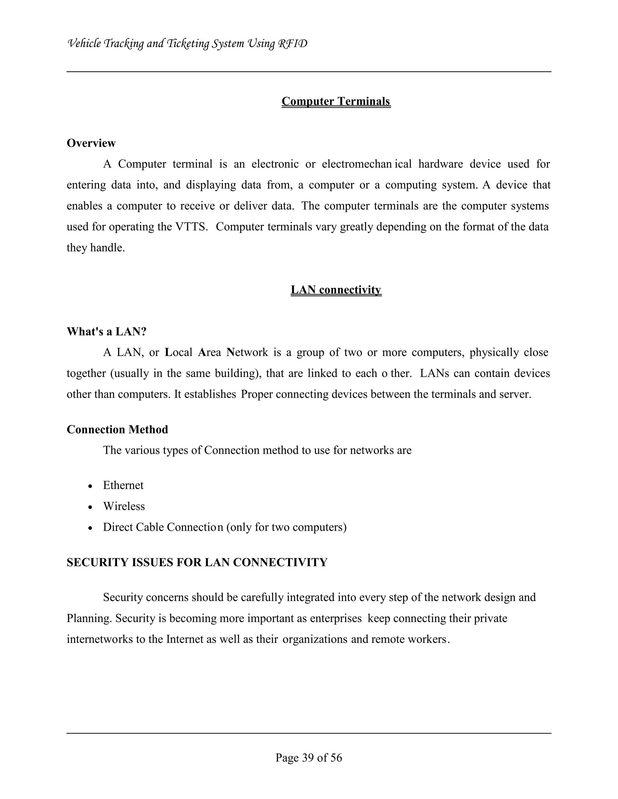 Vehicle Tracking and Ticketing System Using RFID Project (Complete Softcopy)