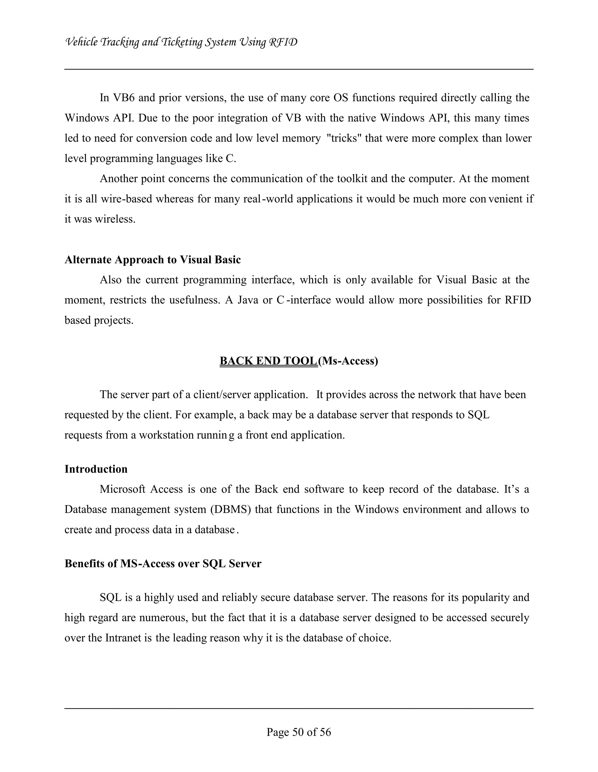 Vehicle Tracking and Ticketing System Using RFID Project (Complete Softcopy)