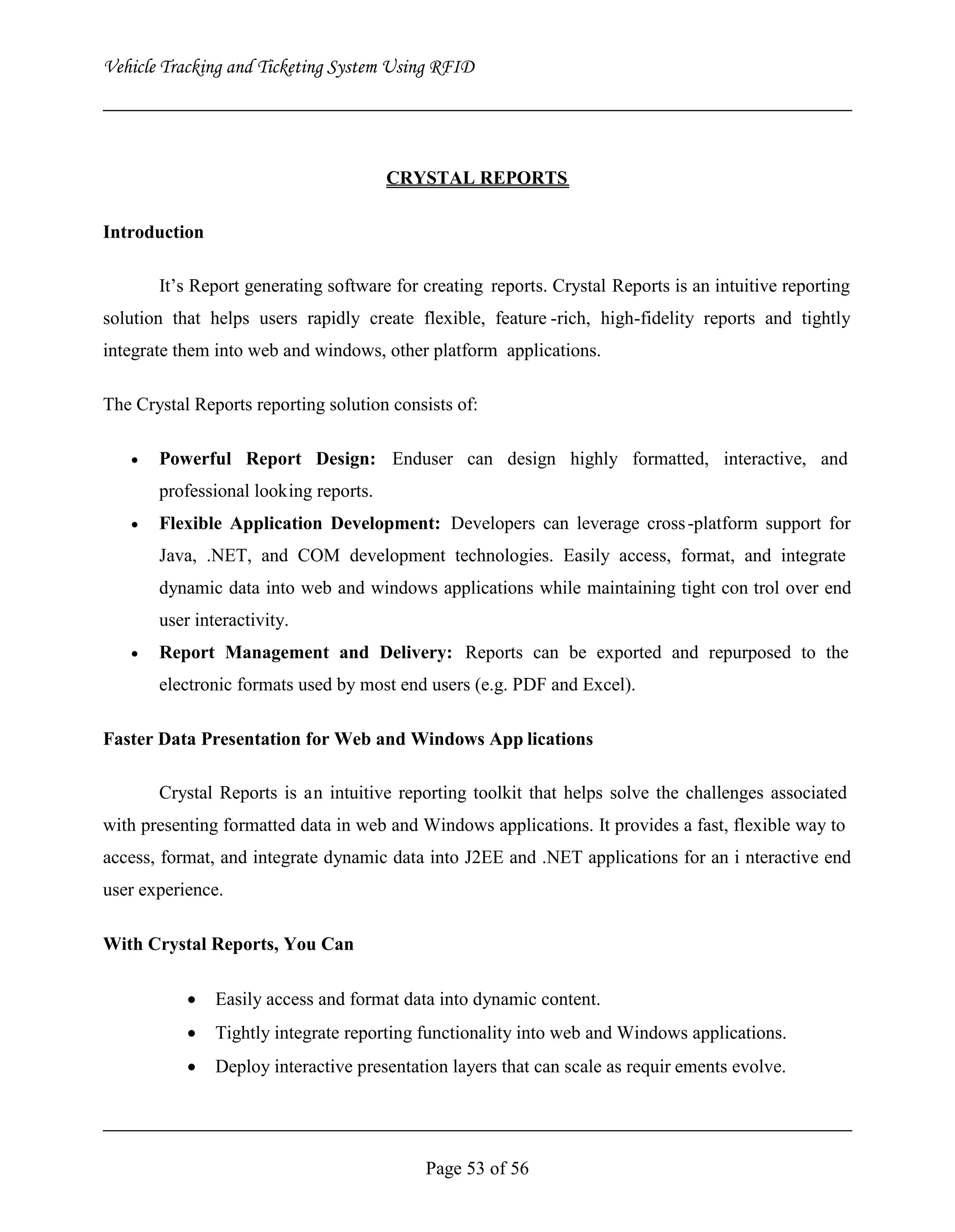 Vehicle Tracking and Ticketing System Using RFID Project (Complete Softcopy)