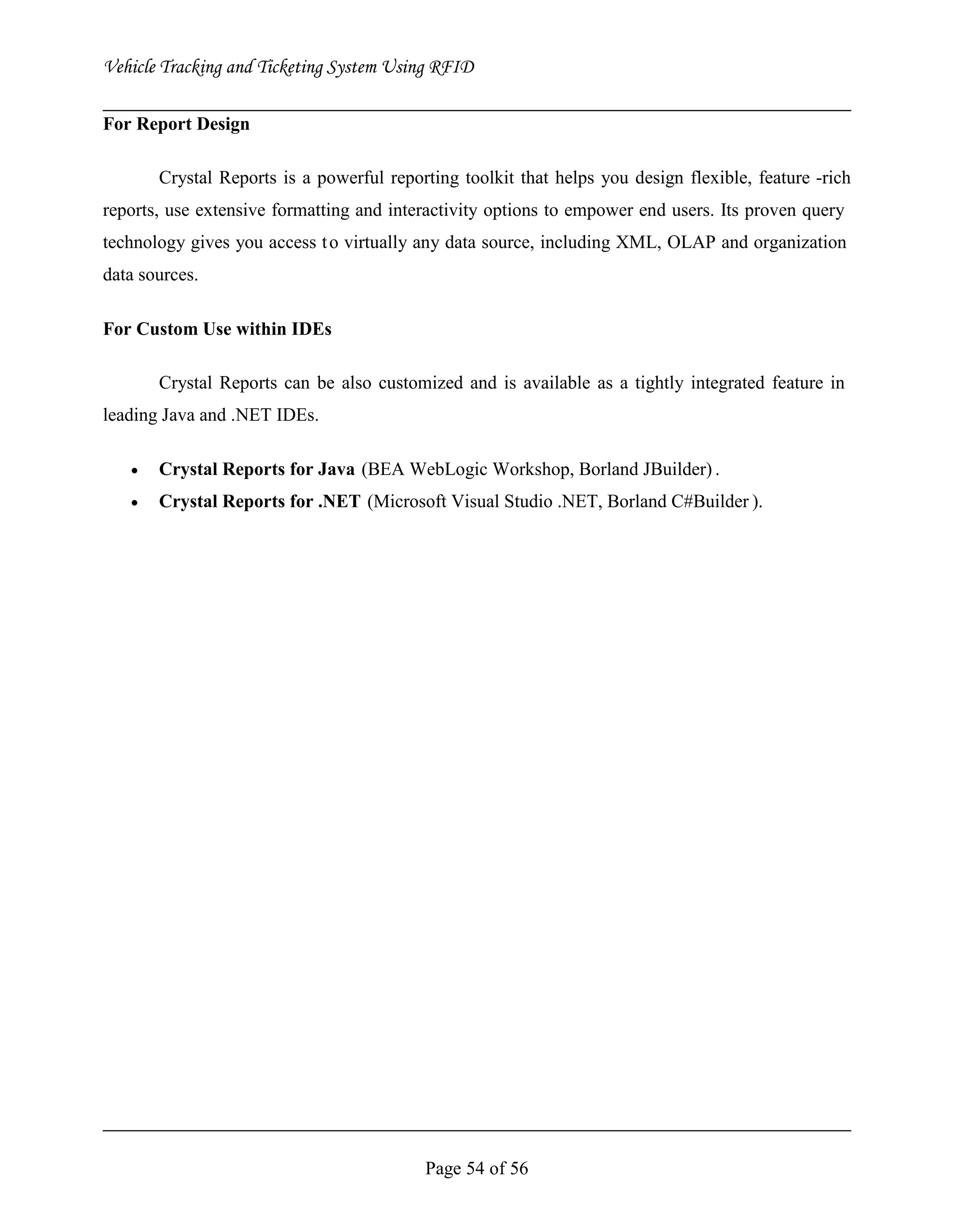 Vehicle Tracking and Ticketing System Using RFID Project (Complete Softcopy)