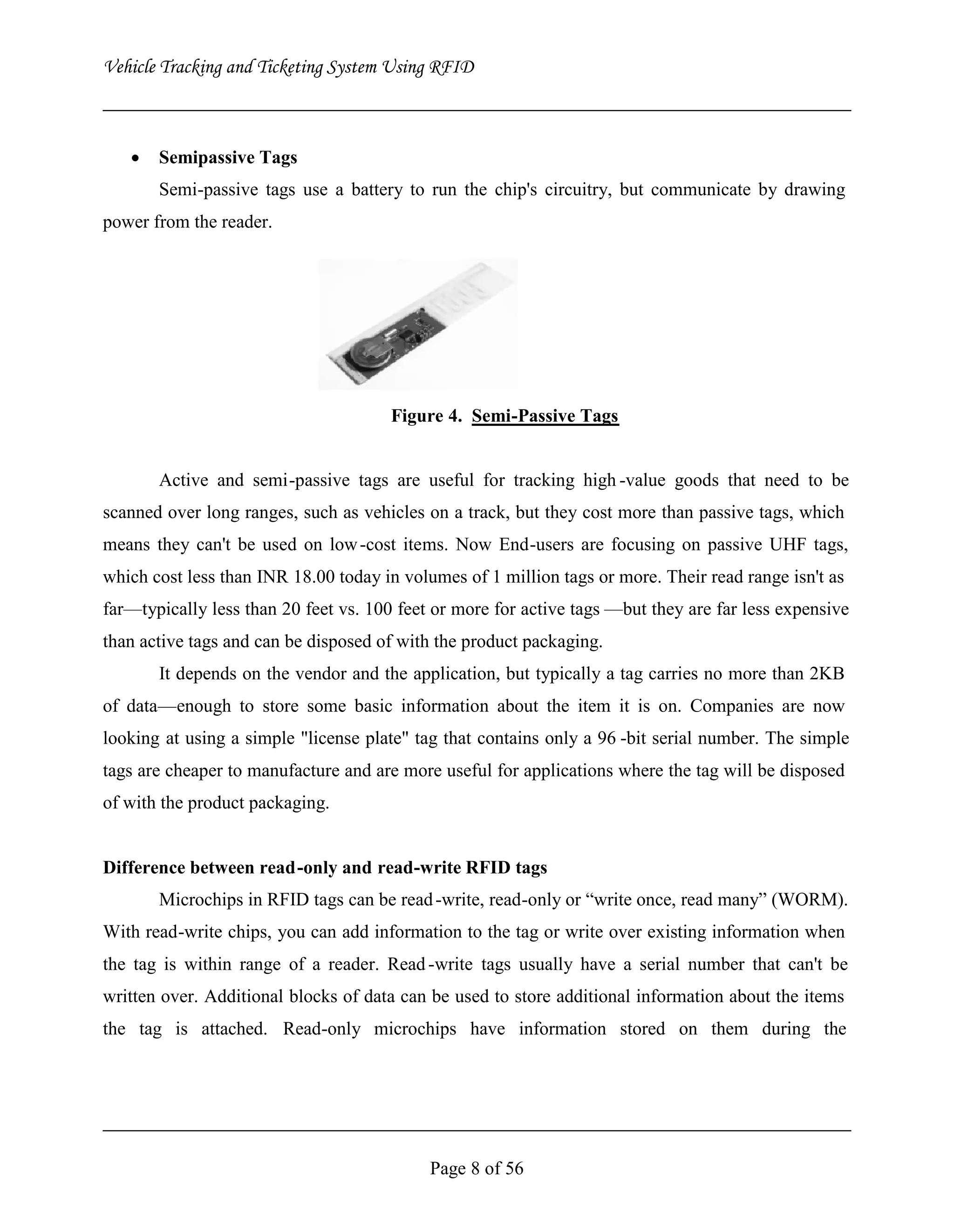 Vehicle Tracking and Ticketing System Using RFID Project (Complete Softcopy)