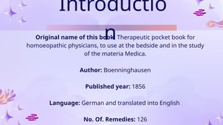 BTPB REPERTORY FOR STUDENTS EASY UNDERSTANDING CONCEPTS | PPTX